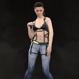 X-Fashion War Girl Outfit for Genesis 8 Female(s)