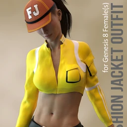 X-The Fashion Jacket Outfit for Genesis 8 Females