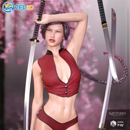 Z Samurai Swords – Props and Poses for Genesis 8
