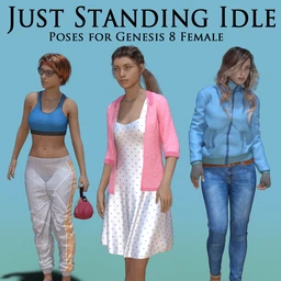 1stB Just Standing Idle Poses for Genesis 8 Female