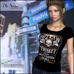 7th Ave – T-Shirt for Genesis 8 Females