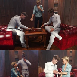 A Refined Evening Poses