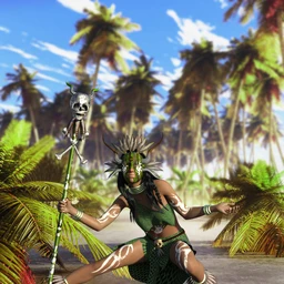 Amazon Witch Doctor Outfit for Genesis 8 Female(s)