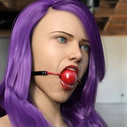 Ball Gag with Drool For Genesis 8 Female