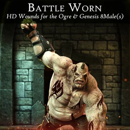 Battle Worn for Ogre HD and Genesis 8 Male(s)