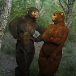 Bear Clan with dForce Hair for Genesis 8 Female