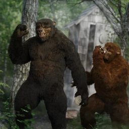 Bear Clan with dForce Hair for Genesis 8 Male