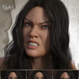 Beautiful Warrior – Expressions for Genesis 8 Female and Gia 8