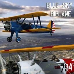 Blue Sky Biplane