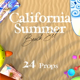 California Summer Beach Props