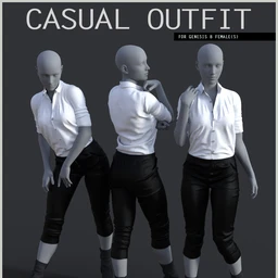 Casual Outfit for Genesis 8 Female