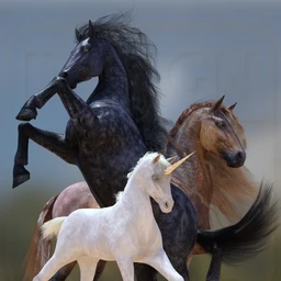 DA dForce Mane and Tail for Horse 2