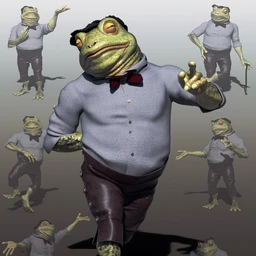 Dapper Toad Poses for Bullwarg HD