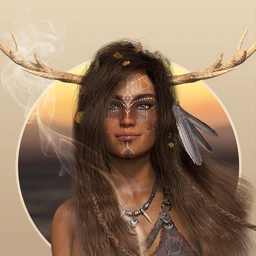 Deer Lady Hair for Genesis 3 and 8 Female(s)