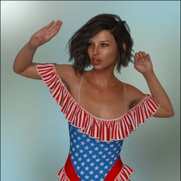 dForce – Frilly Swimsuit for G8F