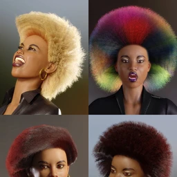 dForce African Hair for Genesis 8 Female