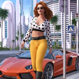 dForce City Sleek Outfit for Genesis 8 Female(s)