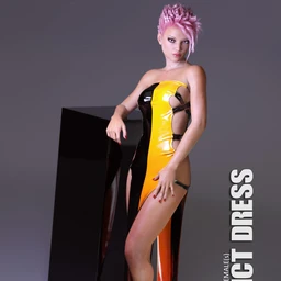 dForce Conflict Dress for Genesis 8 Females