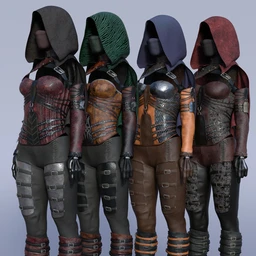 dForce Crimsoneye Outfit Textures