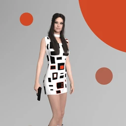 dForce Emma Dress for Josephene 8 and Genesis 8 Female(s)