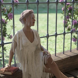 dForce Fringed Breezy Dress for Genesis 3 and 8 Female(s)