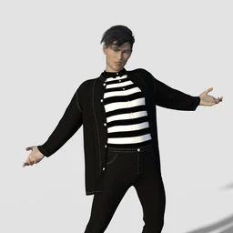 dForce Jailhouse Rock Outfit for Genesis 8 Male