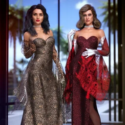 dForce Natasha Rose Outfit Textures