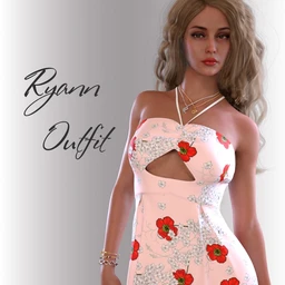 dForce Ryann Candy Outfit for Genesis 8 Female(s)