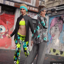 dForce Street Smarts Girl Outfit Textures