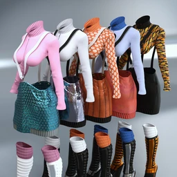 Element Blue Outfit Textures