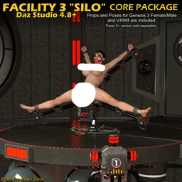 Facility 3 Silo Core Package For Daz Studio 4.8+