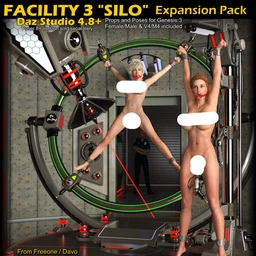 Facility 3 Silo Expansion Pack For Daz Studio 4.8+