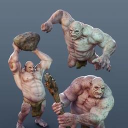 Fighting Poses for Ogre HD
