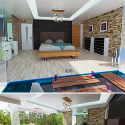 Floating Tub Bedroom