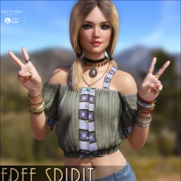 Free Spirit for Strap Puff Sleeve Top