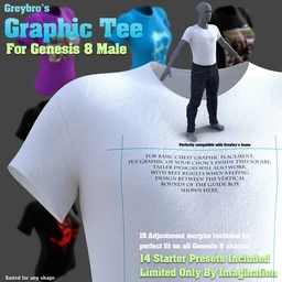 Greybro’s Graphic Tee for Genesis 8 Male