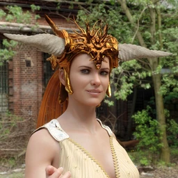 Horned Fantasy Headdress for Genesis 3 and 8