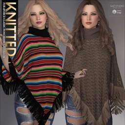 Knitted for dForce Classic Poncho