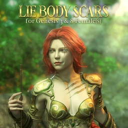 LIE Body Scars for Genesis 3 & 8 Female(s)