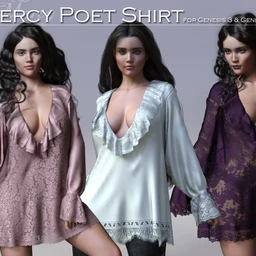 Mercy Poet Shirt for G3 and G8 Females