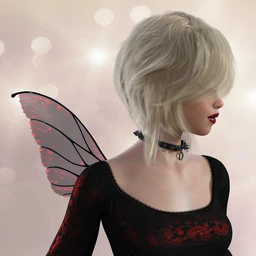 Messy Pixie Cut Hair for Genesis 8 Female