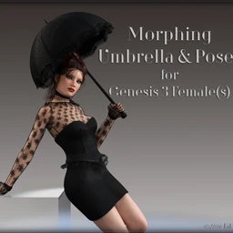 Morphing Umbrella and Poses for G3F