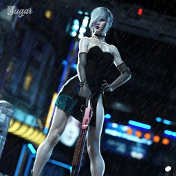 Mrs. Shotgun Poses and Prop for Genesis 8 Female