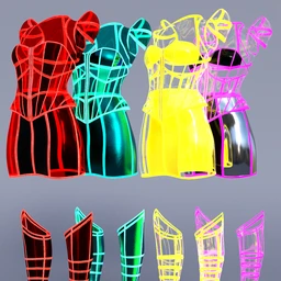 Neon Dream Outfit Textures