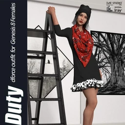 Off Duty dForce outfit for Genesis 8 Female(s)