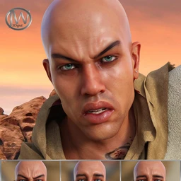 Priest of the Sun Expressions for Genesis 8 Male and Ashan 8