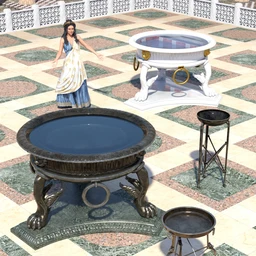 Roman Cauldron and Tripods