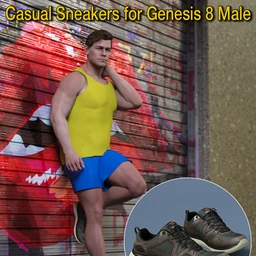 S3D Casual Sneakers for Genesis 8 Male(s)