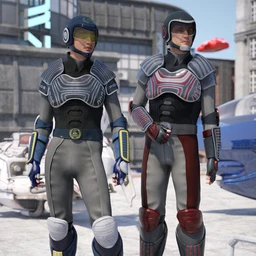 Sci-fi Police Officer Textures for Genesis 8 Male(s)