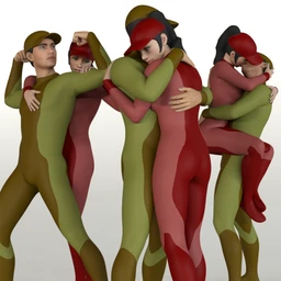 Standing Embracing Poses for Genesis 8